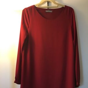 Red shift dress